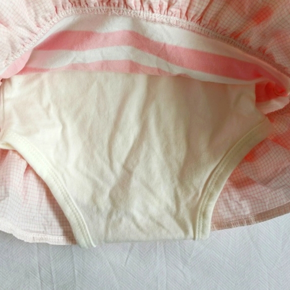 chaps preppy dropped waist jumper dress matching outfit set 3 months baby girl - Picture 8 of 8